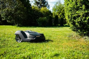 futuristic robot mowers